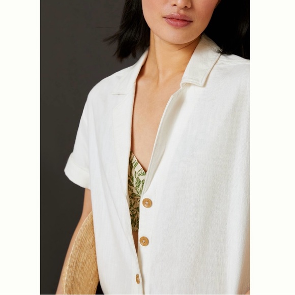 NWT Anthro Buttondown Shirt Dress - Picture 3 of 7